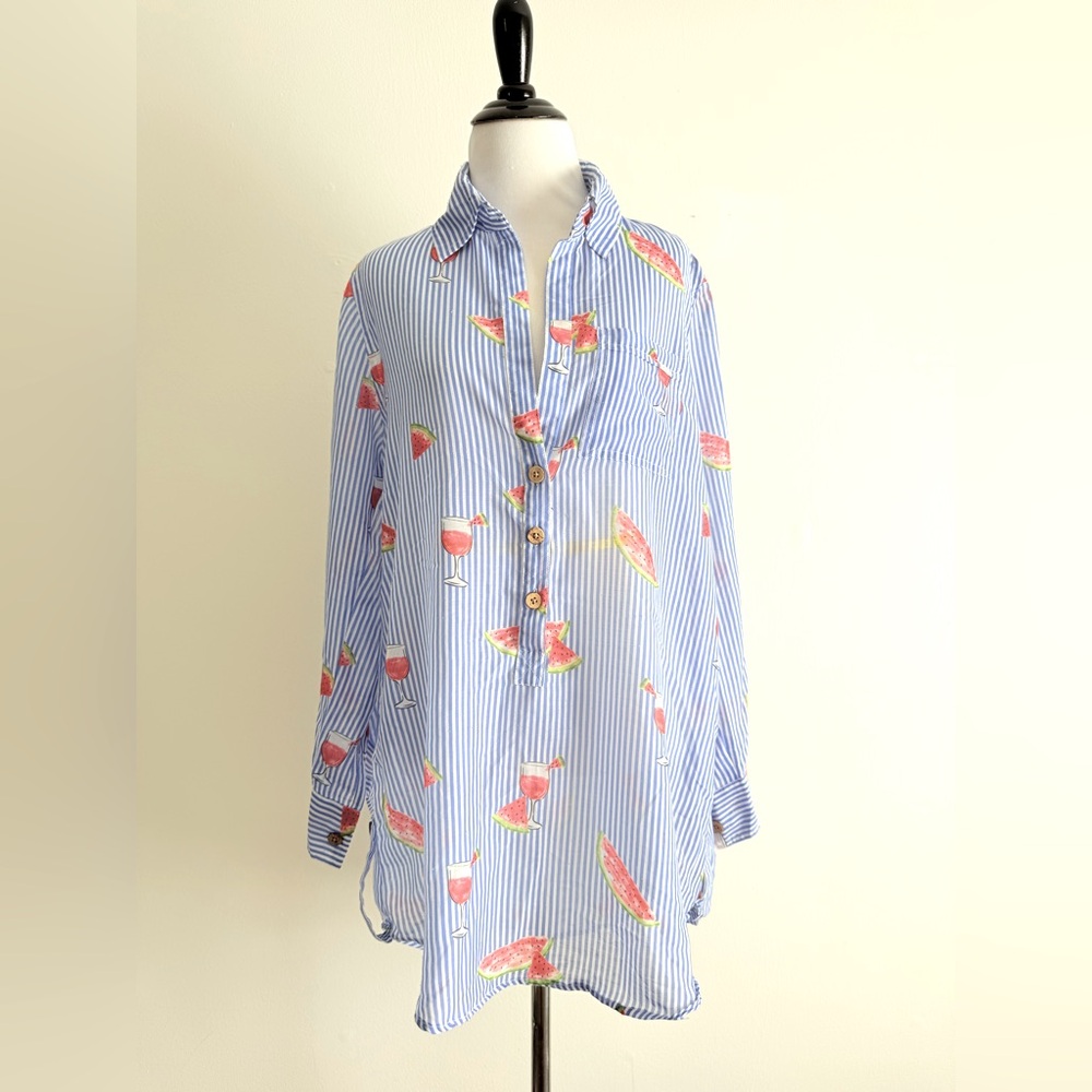 Violet Sky Swim Cover-up Large